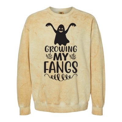 Growing My Fangs Colorblast Crewneck Sweatshirt