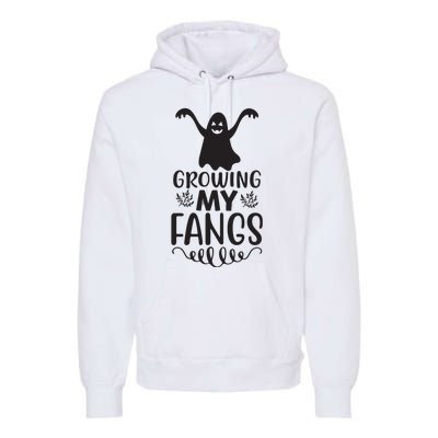 Growing My Fangs Premium Hoodie