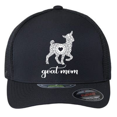 Goat Mom For Women Pet Goat Gift Flexfit Unipanel Trucker Cap