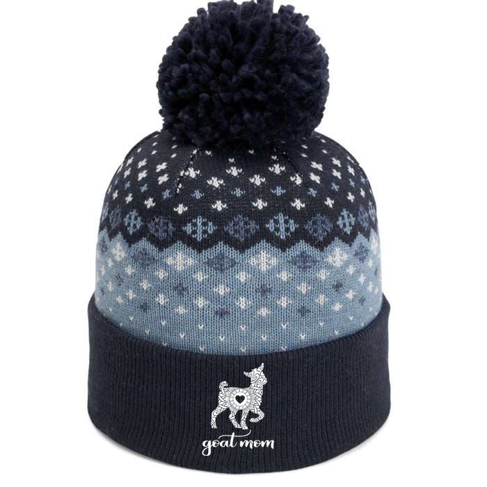 Goat Mom For Women Pet Goat Gift The Baniff Cuffed Pom Beanie