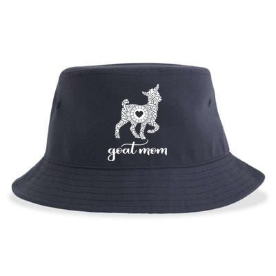 Goat Mom For Women Pet Goat Gift Sustainable Bucket Hat