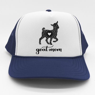 Goat Mom For Women Pet Goat Gift Trucker Hat