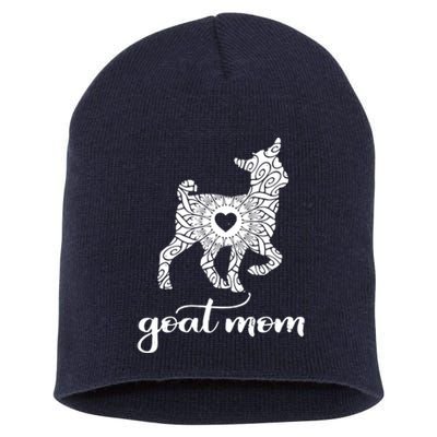 Goat Mom For Women Pet Goat Gift Short Acrylic Beanie