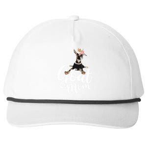 Goat Mom Funny Goat Lover Or Goat Farmer Cute Art Snapback Five-Panel Rope Hat