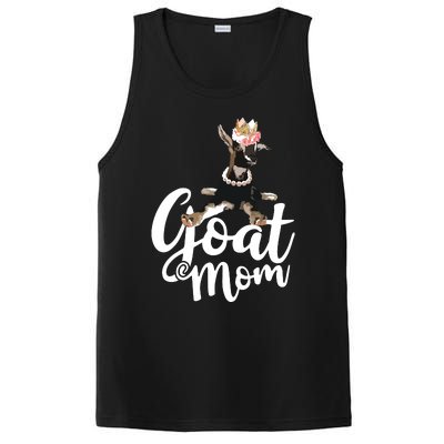 Goat Mom Funny Goat Lover Or Goat Farmer Cute Art PosiCharge Competitor Tank