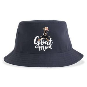 Goat Mom Funny Goat Lover Or Goat Farmer Cute Art Sustainable Bucket Hat