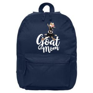 Goat Mom Funny Goat Lover Or Goat Farmer Cute Art 16 in Basic Backpack