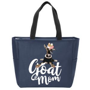 Goat Mom Funny Goat Lover Or Goat Farmer Cute Art Zip Tote Bag