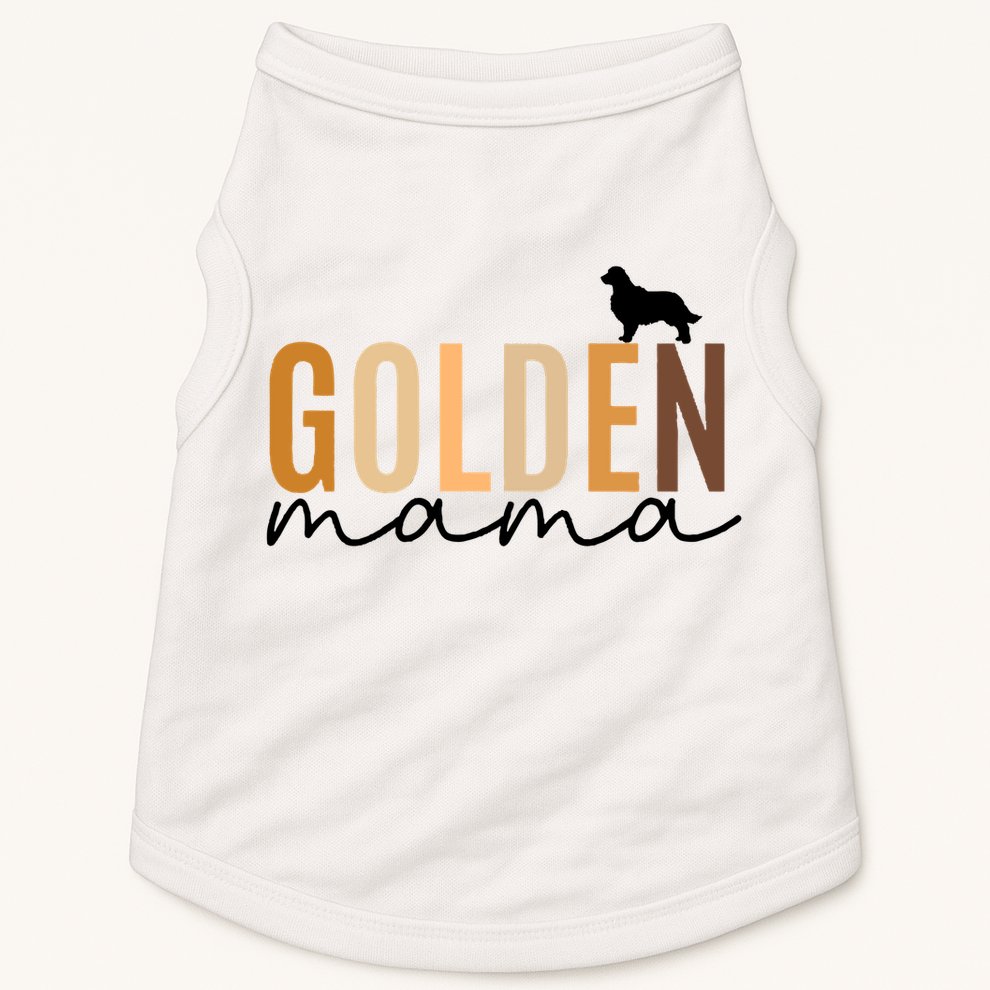 Golden Mama Funny Dog Lover Doggie Tank