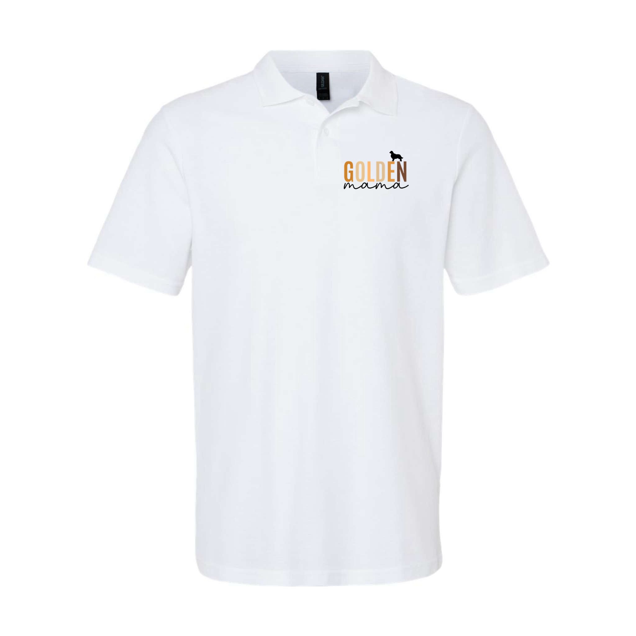 Golden Mama Funny Dog Lover Polo