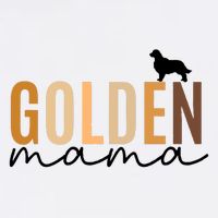Golden Mama Funny Dog Lover Womens T-Shirt