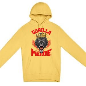 Gorilla Mode Fitness Gym Motivation Beast Workout King Gift Premium Pullover Hoodie