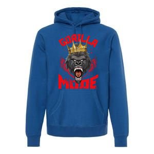 Gorilla Mode Fitness Gym Motivation Beast Workout King Gift Premium Hoodie