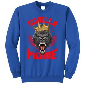 Gorilla Mode Fitness Gym Motivation Beast Workout King Gift Tall Sweatshirt