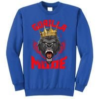 Gorilla Mode Fitness Gym Motivation Beast Workout King Gift Tall Sweatshirt