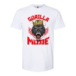 Gorilla Mode Fitness Gym Motivation Beast Workout King Gift Softstyle CVC T-Shirt