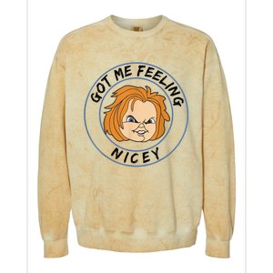 Got Me Feeling Nicey Colorblast Crewneck Sweatshirt