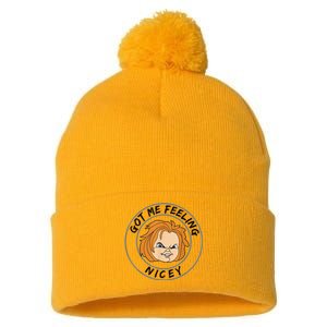 Got Me Feeling Nicey Pom Pom 12in Knit Beanie