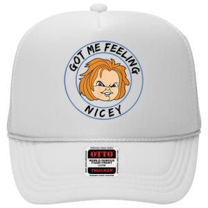 Got Me Feeling Nicey High Crown Mesh Back Trucker Hat