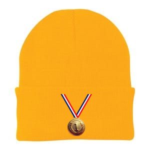 Golden Medal For Winners School Team And Champions Knit Cap Winter Beanie