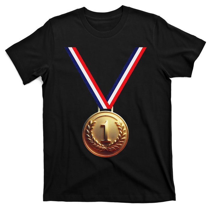 Golden Medal For Winners School Team And Champions T-Shirt