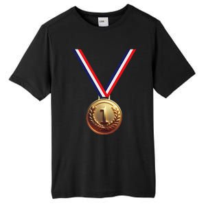 Golden Medal For Winners School Team And Champions Tall Fusion ChromaSoft Performance T-Shirt