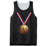 Golden Medal For Winners School Team And Champions Mesh Reversible Basketball Jersey Tank