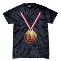 Golden Medal For Winners School Team And Champions Tie-Dye T-Shirt