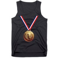 Golden Medal For Winners School Team And Champions Tank Top