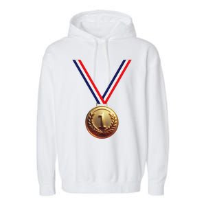 Golden Medal For Winners School Team And Champions Garment-Dyed Fleece Hoodie