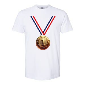 Golden Medal For Winners School Team And Champions Softstyle CVC T-Shirt