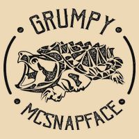 Grumpy Mcsnapface Funny Snapping Turtle Drawstring Bag