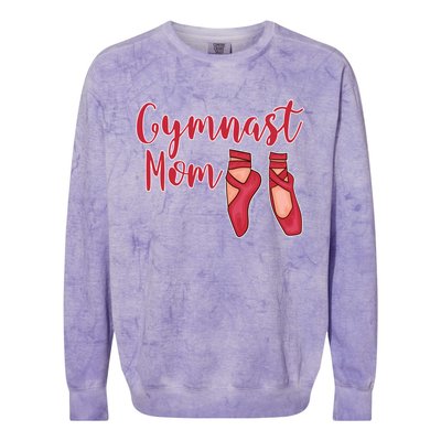 Gymnast Mom Funny Gift Gymnastics Shoes Gift Colorblast Crewneck Sweatshirt