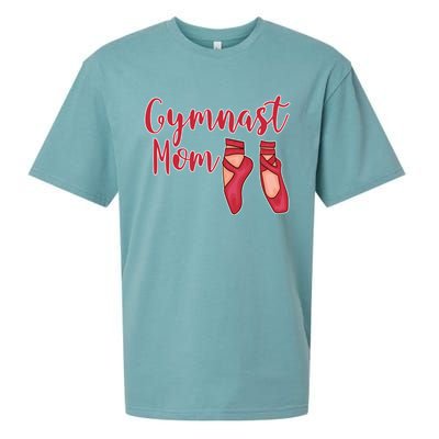 Gymnast Mom Funny Gift Gymnastics Shoes Gift Sueded Cloud Jersey T-Shirt