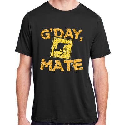 Gday Mate Funny Australia Kangaroo Adult ChromaSoft Performance T-Shirt