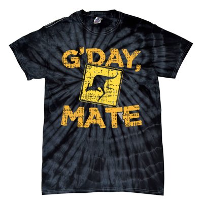 Gday Mate Funny Australia Kangaroo Tie-Dye T-Shirt