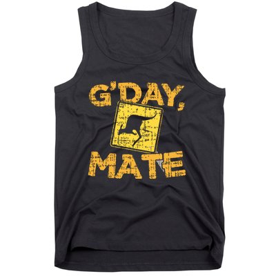 Gday Mate Funny Australia Kangaroo Tank Top