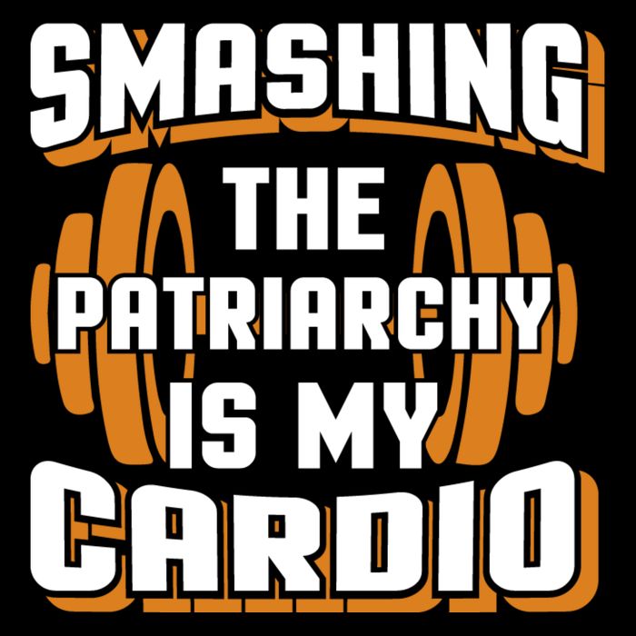 Gym Motivation & Feminist Statement Print Drawstring Bag