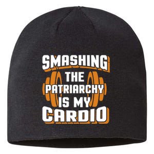 Gym Motivation & Feminist Statement Print Sustainable Beanie