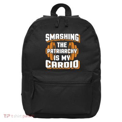 Gym Motivation & Feminist Statement Print 16 in Basic Backpack