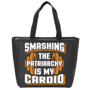 Gym Motivation & Feminist Statement Print Zip Tote Bag