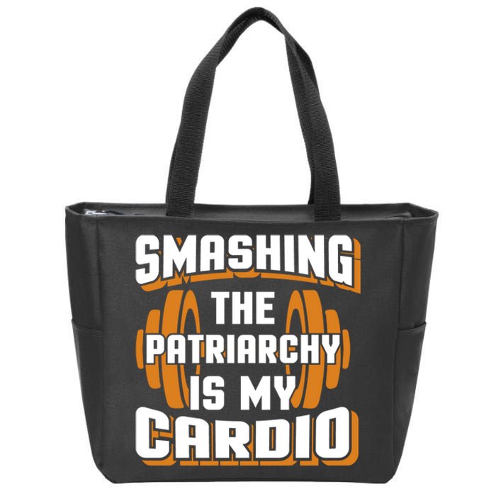 Gym Motivation & Feminist Statement Print Zip Tote Bag