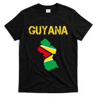 Guyana Map Flag Of Guyana T-Shirt