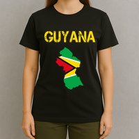 Guyana Map Flag Of Guyana T-Shirt