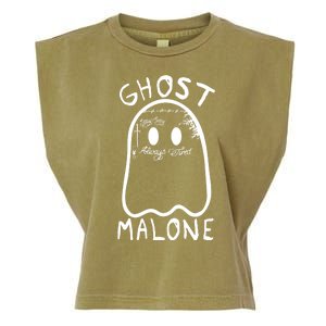 Ghost Malone Funny Halloween Parody Garment-Dyed Women's Muscle Tee