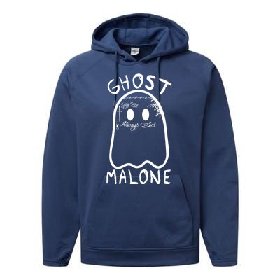 Ghost Malone Funny Halloween Parody Performance Fleece Hoodie