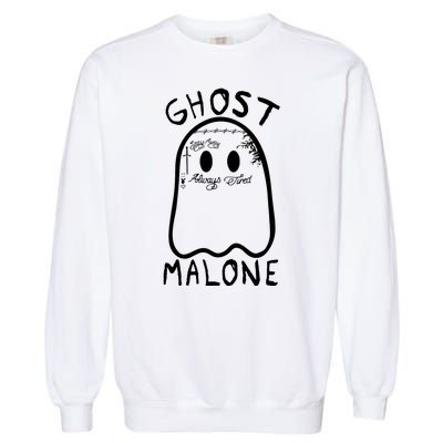 Ghost Malone Funny Halloween Parody Garment-Dyed Sweatshirt