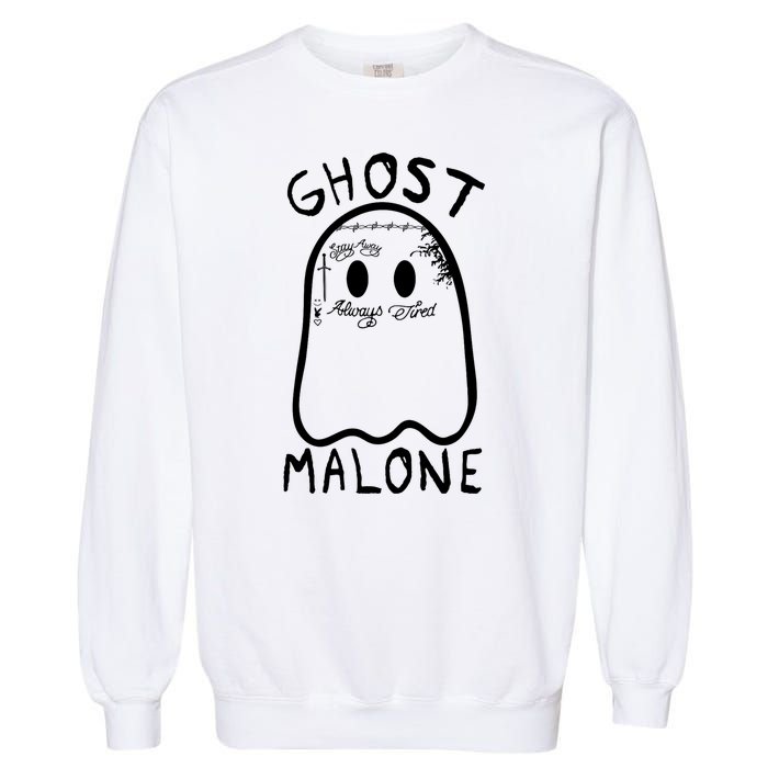 Ghost Malone Funny Halloween Parody Garment-Dyed Sweatshirt