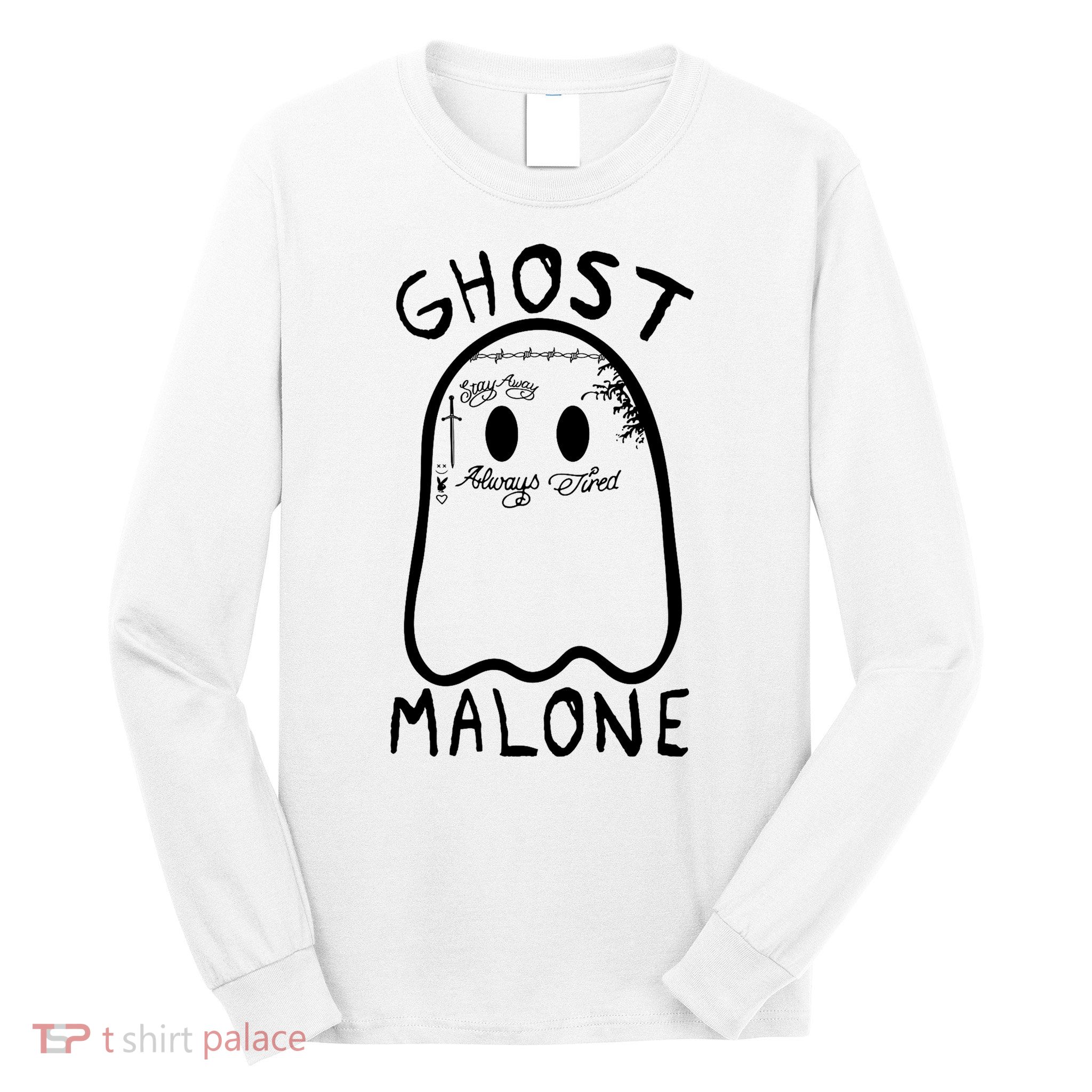 Ghost Malone Funny Halloween Parody Long Sleeve Shirt