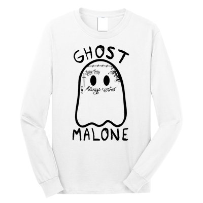 Ghost Malone Funny Halloween Parody Long Sleeve Shirt